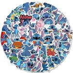 50 PCS Cartoon Lilo and Stitch Stickers for Water Bottles Laptop, Aesthetic Decals Decoration for DIY Phone Case Guitar Luggage for Kids Boys and Girl