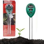 3-in-1 Soil Moisture Meter & PH Tester: Accurate Light and Moisture Sensor for Indoor/Outdoor Plants, Gardens, and Vegetable Beds in the UK