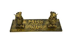 Handmade Wand Display Stand Owls (Gold "Magic Wand")