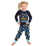 WS-AW23 Kids Girls Boys Chanukah Pyjamas Hanukkah Pyjama Set Cotton Long Sleeved 5-6 Years