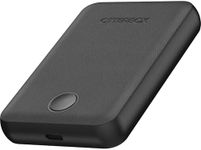 OtterBox Wireless Power Bank for MagSafe, Slim Portable Charger with USB-C to USB-C cable included, LED Indicator, 5,000 mAh Durable Design for iPhone, Black
