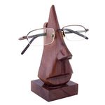 Craftland Handmade Wooden Nose Shaped Spectacle Specs Eyeglass Holder Stand