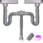 Cinsda Double Sink Drain Kit, Flexi