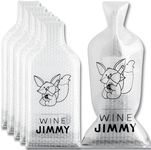 Wine Jimmy | Triple-Layer Reusable Wine Travel Protector Sleeves for Various Glass Bottles | Impact&Leak Resistant | Airplane Cruise Trip Essentials | Gift Vacation Party | 6 Pack w/6 Bubble Wraps