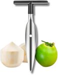 S STORD Coconut Opener for Fresh Green Young Coconut Water - Works With Peeled Thai Young White Coconuts - Open in Seconds Super Safe Easy and Fast