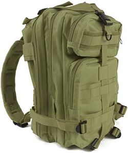 MediTac Tactical Assault Pack - First Aid Rucksack - 18" Military MOLLE Backpack - Olive Drab