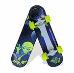 aspo Alien 26"x 6.25" Inches Fiber Beginner Skateboard PVC Wheels Suitable for All Ages (Alien)