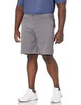 PGA TOUR Men's Double Pleat Golf Short with Active Waistband (Size 30-44 Big & Tall), Quiet Shade, 30