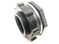 Van Enterprises 1.5" Pro Series PVC Bulkhead Tank Fitting Adapter for Rain Barrels Aquariums Water Tanks Ponds