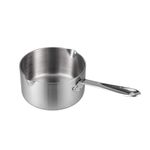 IMEEA Milk Pan Butter Warmer 12cm, 600ml Milk Warmer Pot 18/10 Tri-Ply Stainless Steel Sauce Pan with Double Pouring Chocolate Tea Coffee Melting Pan