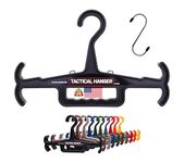 Tactical Hanger by HICE | Original Heavy Duty Standard Hanger | 200 lb Load Capacity | Durable High Impact Resin | for Body Armor, Tactical, Police, Military Gear, Scuba, Survival Equipment (Black)