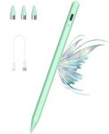 Stylus Pens for Touch Screens POM Tip Magnetic, Kenkor iPad Pen Rechargeable Digital Pen Fine Point Stylus Pen for iPad Pro/Air/Mini/iPhone and Other iOS/Android Smartphone and Tablet - Green