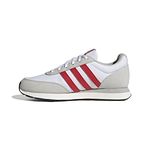 adidas Men's 60s 3.0 Running Shoes, FTWR White/Better Scarlet/Grey one, 8.5 UK