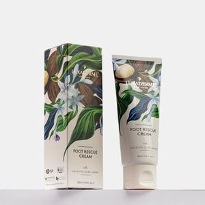 LuxaDerme Korean Foot Rescue Cream | Moisturizes and Soothes Cracked, Calloused, Dry Feet | Enriched with Shea Butter, Jojoba & Jasmine for Soft and Supple Skin from Heel to Toe | 50 ml