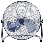 18" High Velocity Floor Fan, Chrome