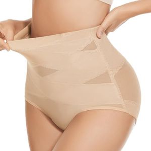 YADIFEN Body Shaper for Women Tummy Control Knickers High Waist Shapewear Slimming Underwear Breathable Butt Lifter Panties Cozy Control Briefs S Beige