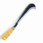 MYNAKSHA Iron Aruva/Handymade Aruval Iron Bill Hook with Wooden Handle/Gardening Knives Handmade Bill Hook/Wooden Handle for Home and Garden use/VetuKathi 7.8 inch Blade