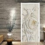 3D Door Sticker Mural Sunflower Wal