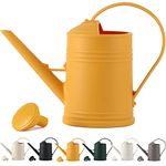 Long Spout Plant Watering Can 1/2 Gallon, Small Plastic Indoor Plant Watering Can for Outdoor Plants, Houseplant Bonsai Watering Can Outdoor, Watering Pot for Plants(68oz Yellow)