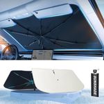 Tryspace Windshield Sun Shade for Car, Windshield Sunshade