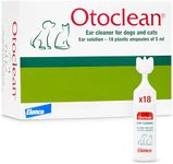 Otoclean Ear Cleaner - Soothing Cat and Dog Ear Cleaner in 5ml Bottles for Easy Application - Anti Cross-Contamination - 18 x 5ml