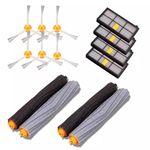 WowObjects® 14pcs Side/Roller Brushes HEPA Filters Kit for iRobot Roomba 800 900 Series Vacuum Cleaner Parts Accessories