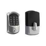 Schlage Encode Smart Wi-Fi Deadbolt Lock with Touchscreen Keypad, Keyless Front Door Entry, App Control, Alexa, Google Home and Airbnb Compatible, Bright Chrome, BE489WB GRW 625