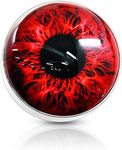 FIFTH CUE 14G Eyeball 316L Surgical Steel Internally Threaded Dermal Anchor Top (Red)