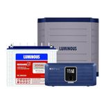 Luminous Zolt 1100 Pure Sine Wave Inverter (900VA/12V) + RC 25000 200Ah Tall Tubular Battery with Trolley Combo for Home, Office & Shops – 36M Inverter & 36M Battery Warranty