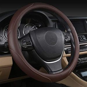 coofig Microfiber Leather Auto Car Steering Wheel Cover,Soft Padding,Comfortable Grip,Fit Most Car,Warm in Winter,Universal Size 14.5 15 15.5 Inches
