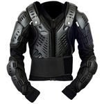 KIDS/CUBS BLACK SCORPION SPINE GUARD CE BODY ARMOUR MOTORBIKE PROTECTION JACKET (6-7 Years)