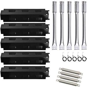 Grill Replacement Parts for Charbroil 463230515 463230514 463239915 Grills, Grill Burner, Heat Plate Shield, Crossover Tubes, Ignitor Repair Kit for Charbroil 463230512 463230513 463230511 Gas Grills