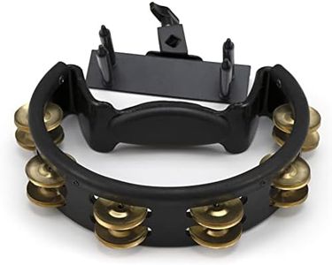 Pearl Quickmount Tambourine with Premium Brass Jingles, Black (PTM10GHX)