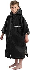 Frostfire Moonwrap Kids Waterproof Changing Robe (Extra Small (Age 5-9), Black)