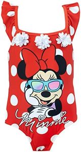 Disney Girls' Minnie Mouse Swimsuit Red Size 2T