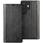 OCASE Samsung Galaxy S22 Ultra Case,PU Leather Flip Samsung S22 Ultra Wallet Case with RFID Blocking Kickstand Magnetic Closure, Shockproof Phone Cover Compatible for Samsung S22 Ultra 6.8 Inch-Black