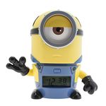 BulbBotz Despicable Me 3 2021234 Mel Kids Night Light Alarm Clock with Characterised Sound | yellow/blue | plastic | 5.5 inches tall | LCD display | boy girl | official