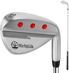 Mile High Life Golf Wedges | Sand Wedge | Beginner’s Golf Gap Wedge with Rubber Grip | Entry Level Lob Wedge Golf Clubs for Men & Women | 60 Degree Wedge Right Hand