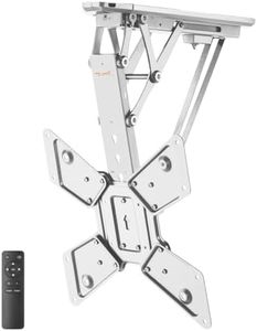 MyWall HL40MWL Support de Plafond motorisé Pliable avec télécommande pour téléviseur et écran Plat 23-55" VESA Blanc"