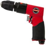 neilsen CT1086 3/8-Inch Keyless Reversible Air Drill - Red