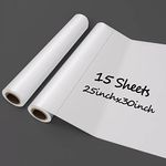 ZHIDIAN 2 Roll Whiteboard Sheets Static 25x30 30Sheets Reusable Chart Whiteboard Roll Portable Whiteboard Paper Flipcharts Squared Static Cling Dry Erase Sheets Stick to Any Flat Surface