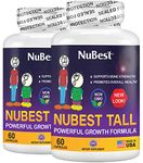 NuBest Tall - Helps Bone Growth for Children (5+) and Teenagers Who Do Not Drink Milk Daily - 60 Capsules (2 Pack)