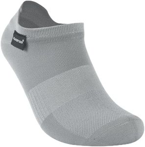 RANDY SUN Ultra Thin Waterproof Socks for Women, Outdoor No Show Hiking Trekking Camping Socks, Grey, Small