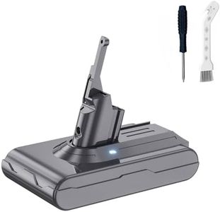 Trixalvok 6000mAh V8 Battery Replacement Compatible with V8 Battery Replacement with Display, Compatible with V8 Animal Battery Replacement V8 Motorhead V8 Fluffy SV10 Carbon Fiber Vacuum Cleaner