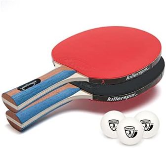 Killerspin Jetset 2 Premium Set - Table Tennis Set with 2 Ping Pong Paddles with Premium Rubbers and 3 Ping Pong Balls