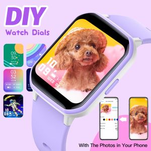 Kids Smart Watch – Purple, Touchscreen, GPS Tracker