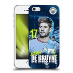 Head Case Designs Officially Licensed Manchester City Man City FC Kevin De Bruyne 2022/23 First Team Soft Gel Case Compatible With Apple iPhone 5 / iPhone 5s / iPhone SE 2016