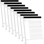 8 Pads Writing Pad Legal Pads 11.75 x 8.5 Inches Notepad Lined Notebook Lined Writing Note Pads Ruled Writing Tablets for Home Teacher Students College Office Business, 50 Sheets/Pad