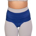 Femme Jock Patented Women’s Pelvic Floor Orthotic Support Belt ― Uterus Pain Relief Girdle for Dropped Bladder, Vulvar Varicosities, Postpartum Recovery, SPD | High Waist (Sapphire Blue, Medium)