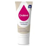 Oralieve Flavour Free Toothpaste (1 x 75ml), SLS-Free, Non-Foaming Formula for Dry, Sensitive Mouths with Fluoride & Xylitol – Genuine Oralieve Toothpaste